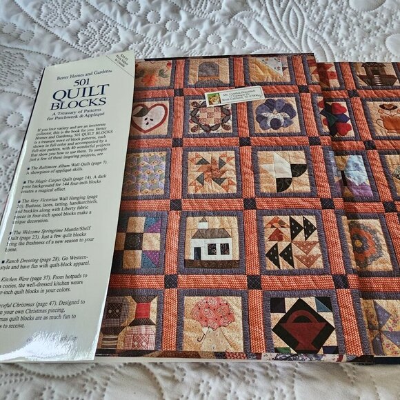 Better Homes & Gardens 501 Quilt Blocks Hardcover Book 1994 Edition - Picture 5 of 12